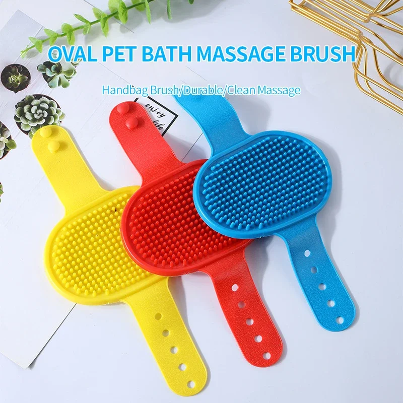 Rabbit Grooming Cleaning brush Dog Cat Bath Brush Comb Pet shower brush  Pets Silicone Washing Glove Hamster Rabbit Supplies