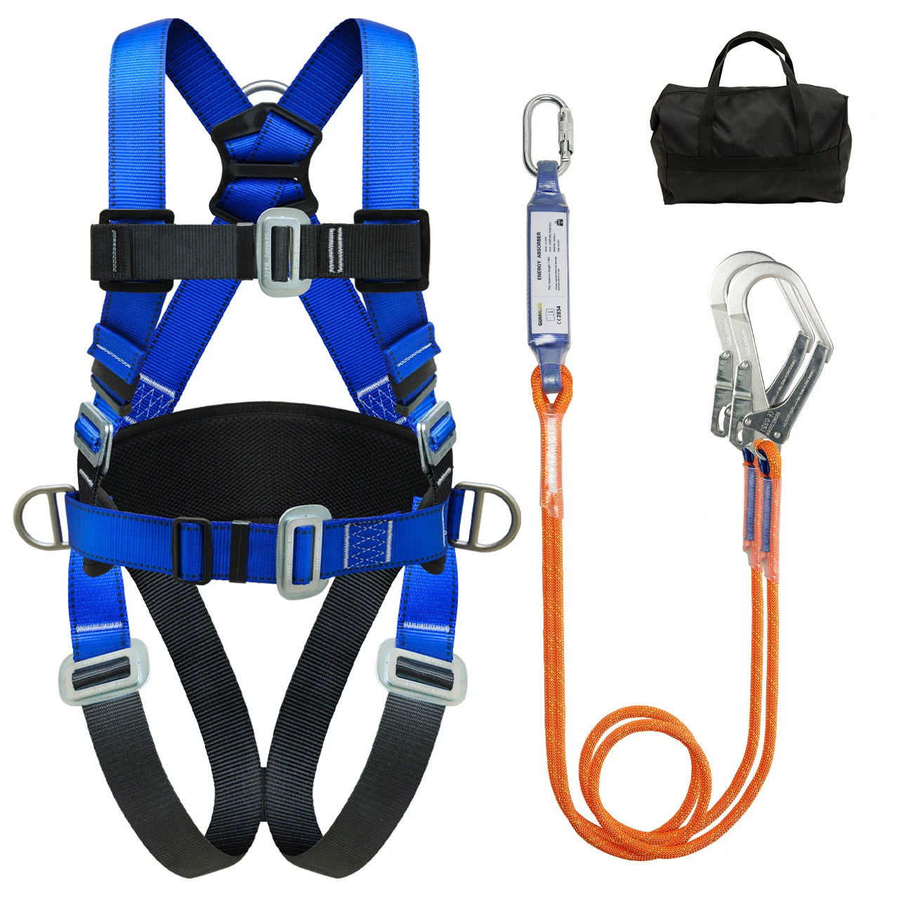 Full Body High-altitude Work Safety Harness Five Point Safety Belt Rope Outdoor Rock Climbing Construction Protection Equipment