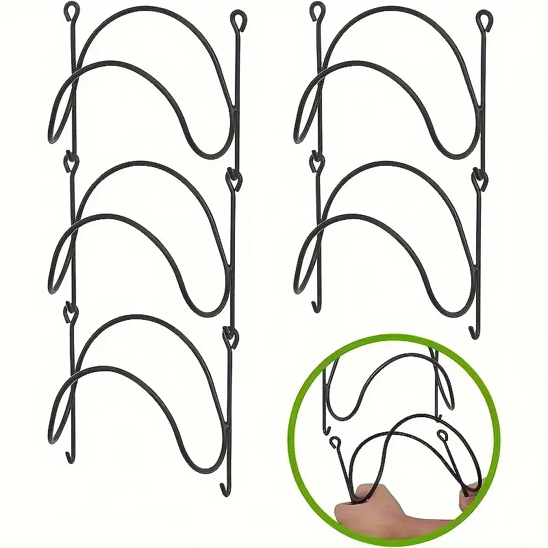 2-6Pcs Wall Mounted Towel Rack with Hooks Multi-layer Punched Free Wine Display Shelf for Bathroom Storage Wall Organizer Decor