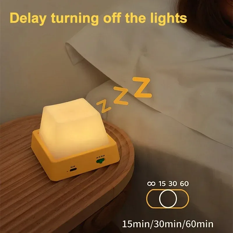 

Night Lamp Table Room Decoration USB Rechargeable Bedsides LED Night LightsTouch Decor AccompanyBaby Bedroom For Birthday Gift