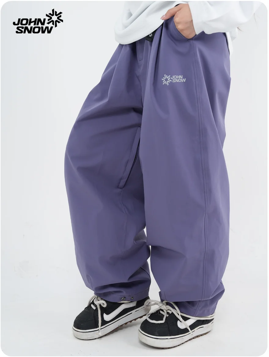 John Snow Unisex Snowboard Pants Waterproof Windproof Durable 3L Ski Pants with Fully Taped Seams for Men & Women Winter Sports