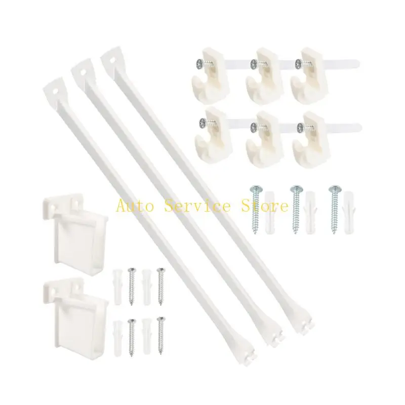 

462A 17 "Металлические проволочные кронштейны для RVS -шкафа Организатор 100 фунтов нагрузки.