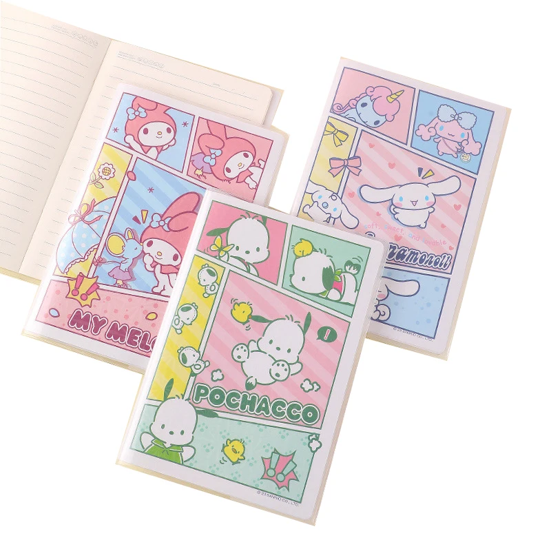 Imagem -06 - Sanrio a5 Plástico Manga Escrita Notebook Desenhos Animados à Prova Dágua Bonito Alta Aparência Linha Horizontal Este Estudante Suprimentos