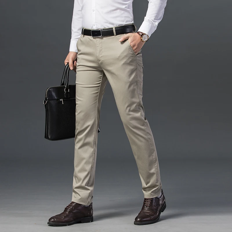 Fjadt-Pantalon droit décontracté pour homme, pantalon tout assressenti, style coréen, nouveau, 2024