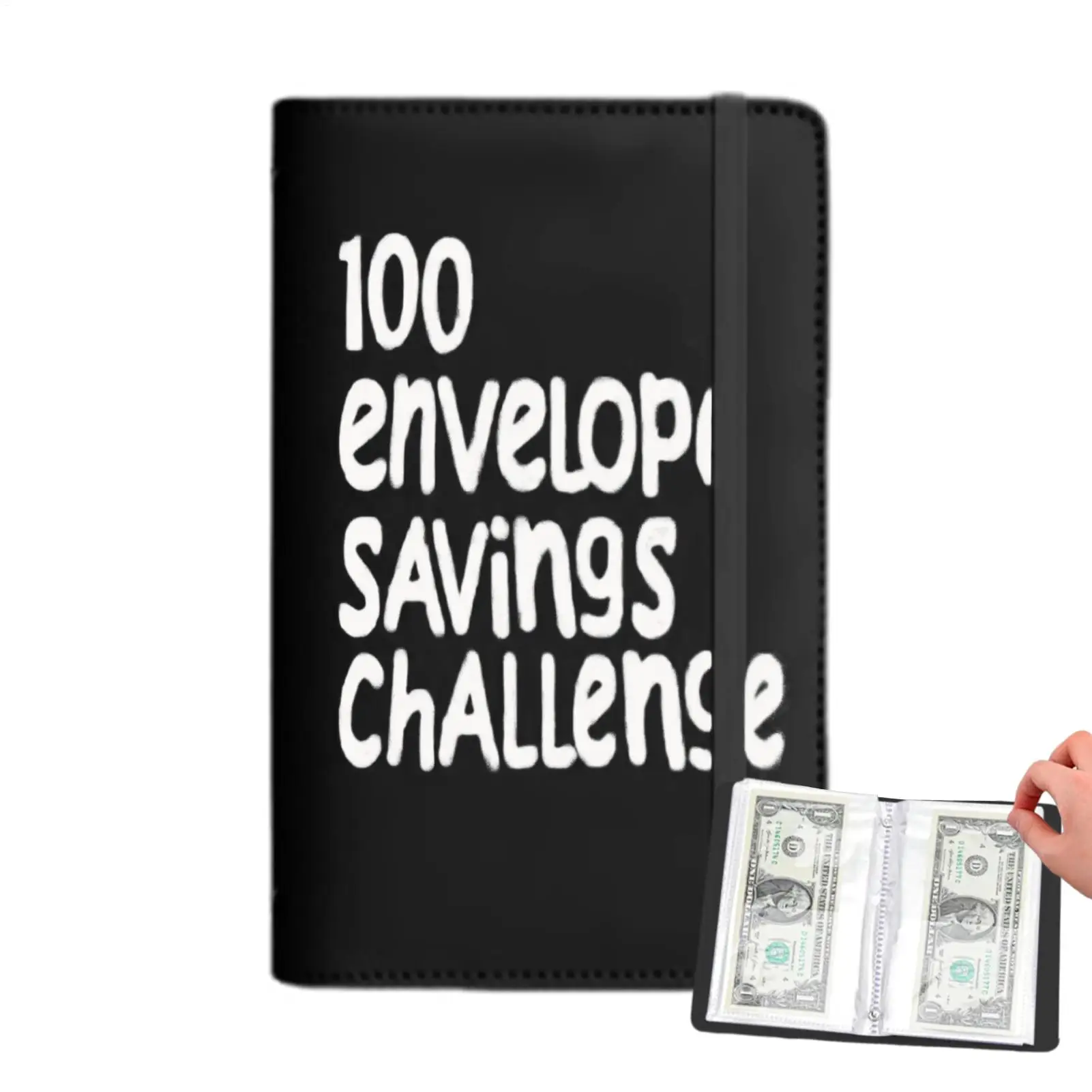 Neue 100-Umschläge-Geldspar-Challenge Geldspar-Ordner 100-Tage-Ordner mit Umschlägen zum Sparen von 5050 Dollar für Budget-Tracking