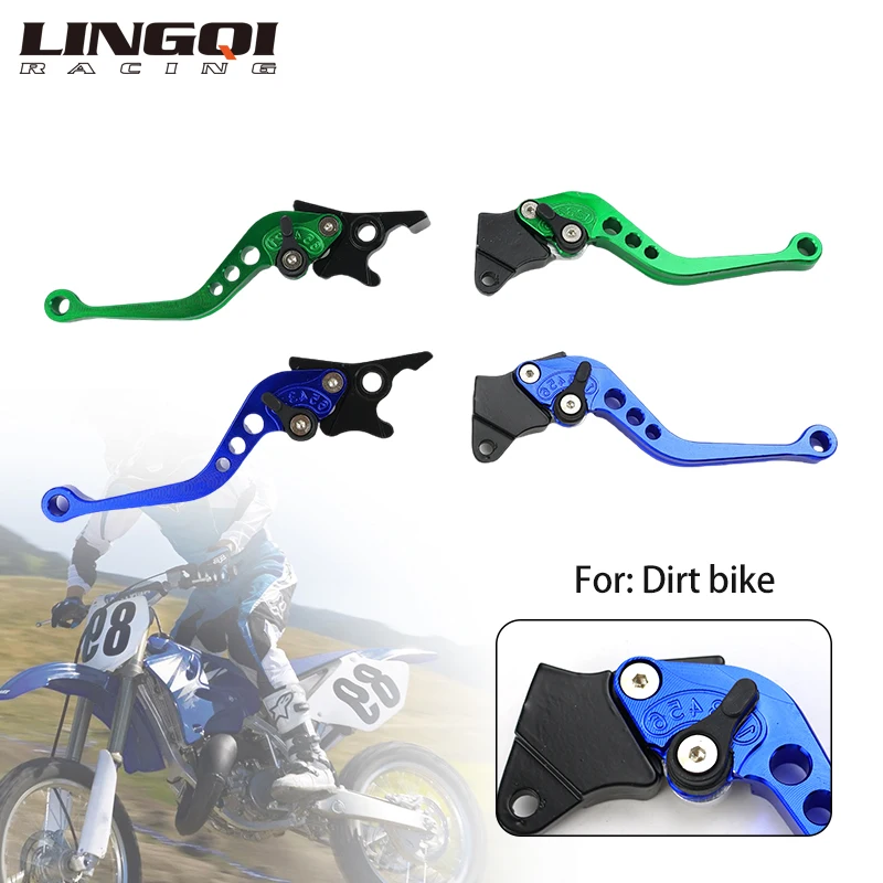 

LINGQI RACING Adjustable Brake Clutch Levers Handle Bar Motor Grips For Dirt Pit Bike Motorbike Modification Accessories