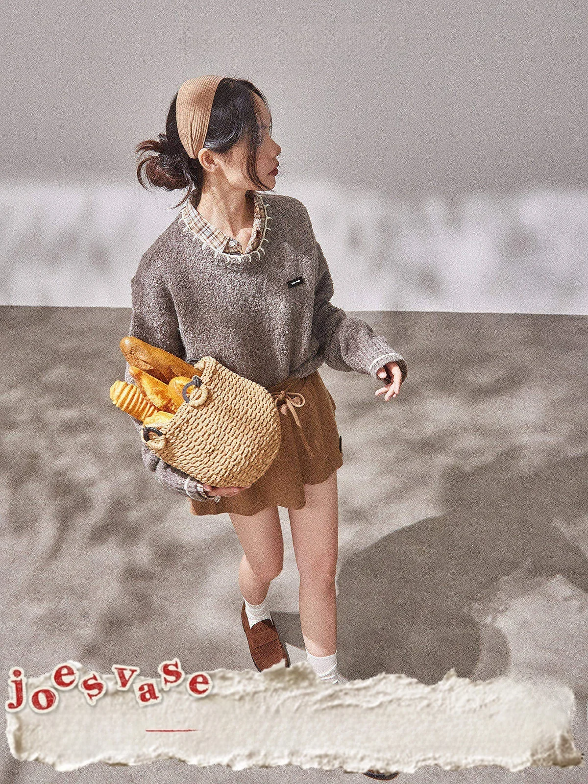 

Коричневый вязаный свитер женский, мягкий, уютный, с круглым вырезом, винтажный дизайн, осенняя новинка, для повседневной носки, прямого кроя, с длинными рукавами, топ