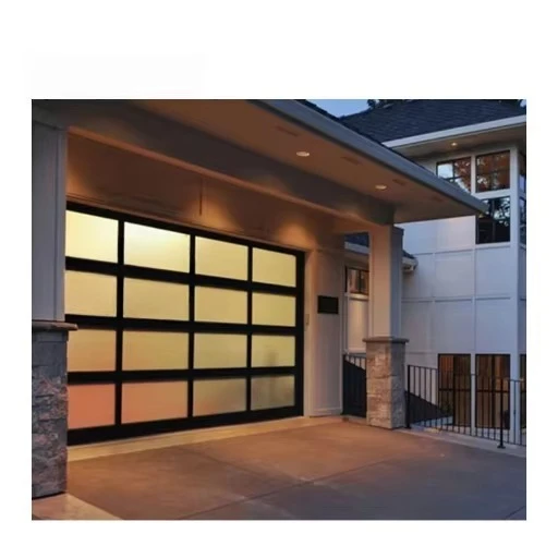Any Size Custom Stylish Decorative Glass Garage Door Matches Various Home Styles Reasonable Structure Easy For Modification
