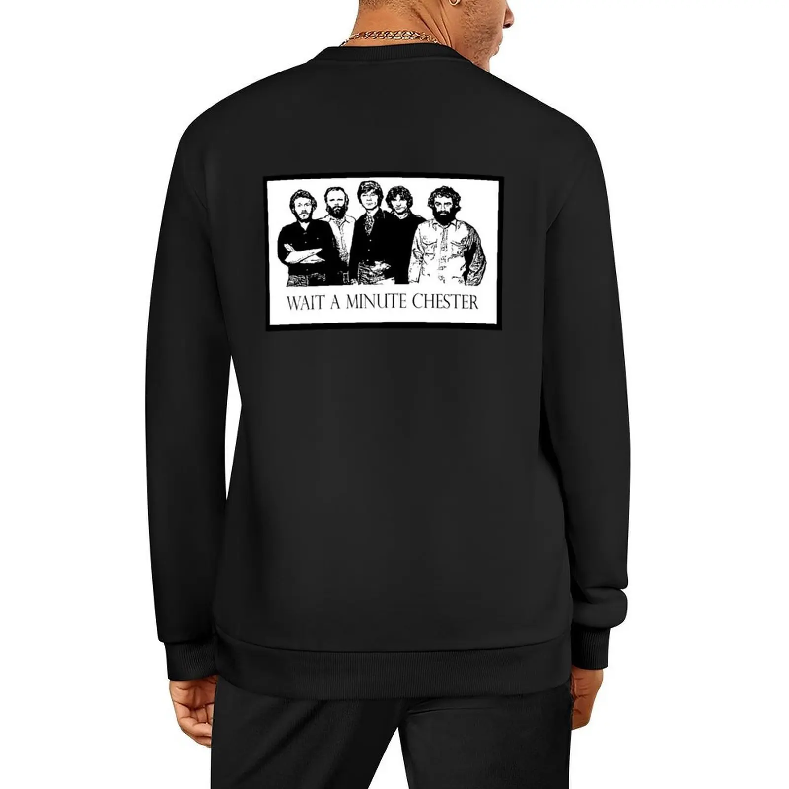 

Wait A Minute Chester By The Rhinovirus Pullover men's clothing autumn new products men's autumn clothes male clothes pullover