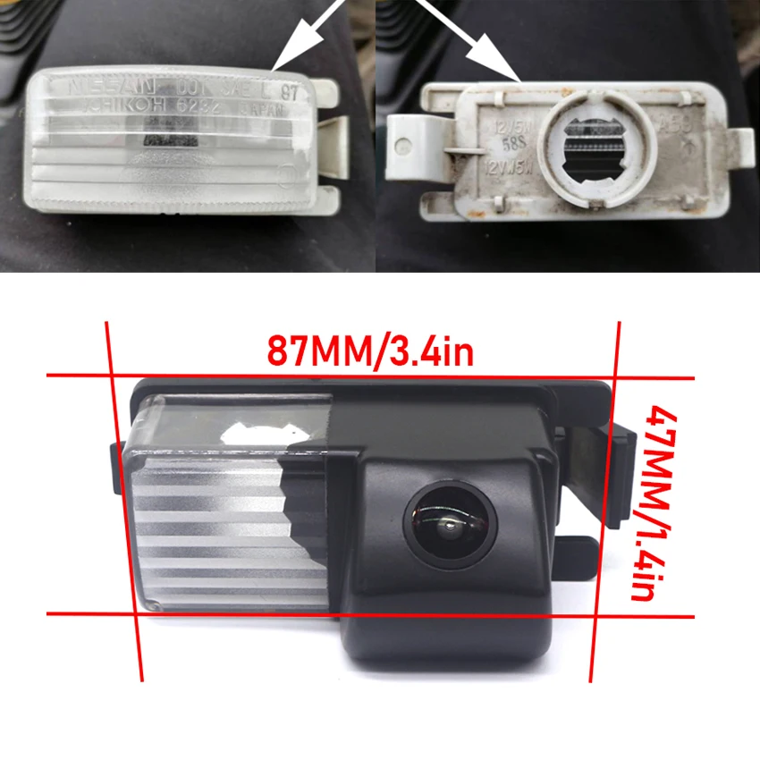 Vehicle Rear View Camera For Nissan Tiida Versa Latio Hatchback GT-R 2007~2011 Cube Z11 Z12 350Z 370Z Car Reversing Monitor