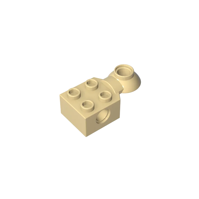 Gobricks 1 stuks 48170 48442 Technic Brick Special 2x2 met pingat Rotatie Joint Ball Half Compatibel met model grijze kleur
