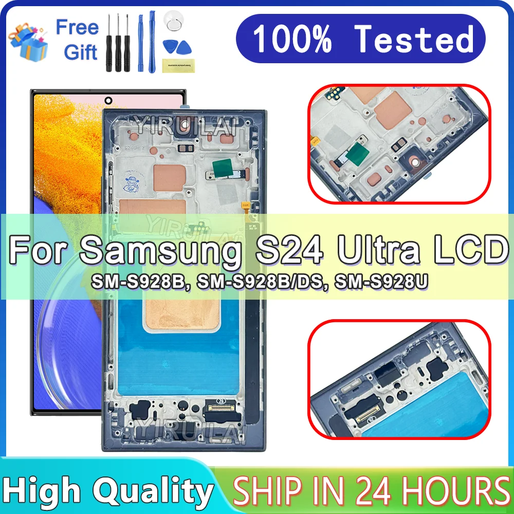tft-for-samsung-s24-ultra-screen-s24u-s928b-s928u-s928w-s928elcd-display-touch-screen-digitizer-with-frame-assembly-replacement