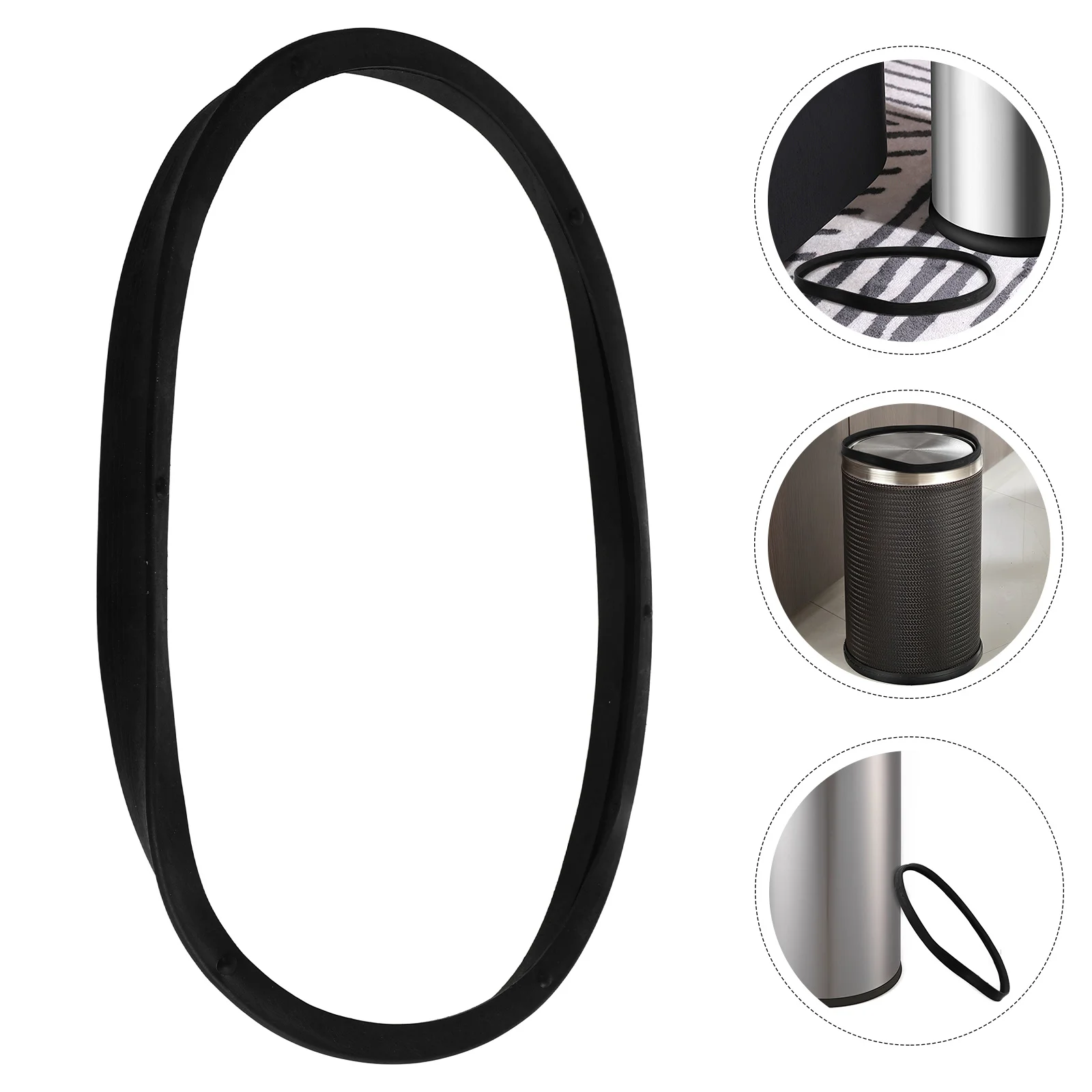 

Sturdy Trash Can Bottom Ring Large Waste Bin Part Reliable Material Smooth Surface Slip Resistant Easy to Use Trash Can Part