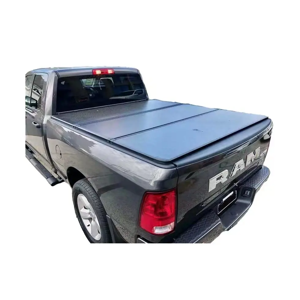 

4x4 Offroad Custom-fit Aluminum Tri-fold Lid Tail Box Roller Shutter Lid Tonneau Cover for Dodge Ram 1500 5.7ft Bed Waterproof