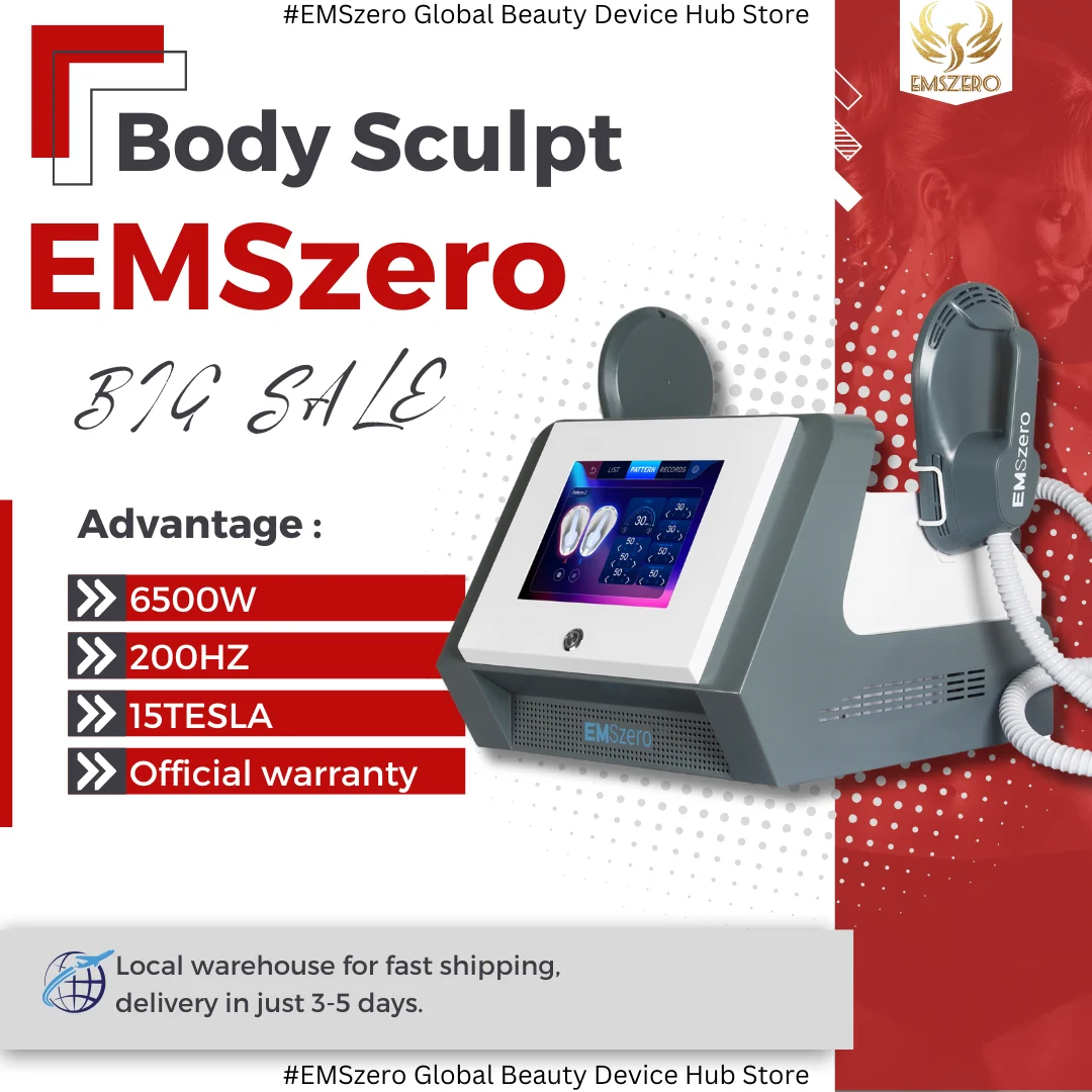 

EMSzero 6500W Machine EMS Body Slimming Sculpting Fat Burning Nova Weight Lose Electromagnetic Muscle Machine