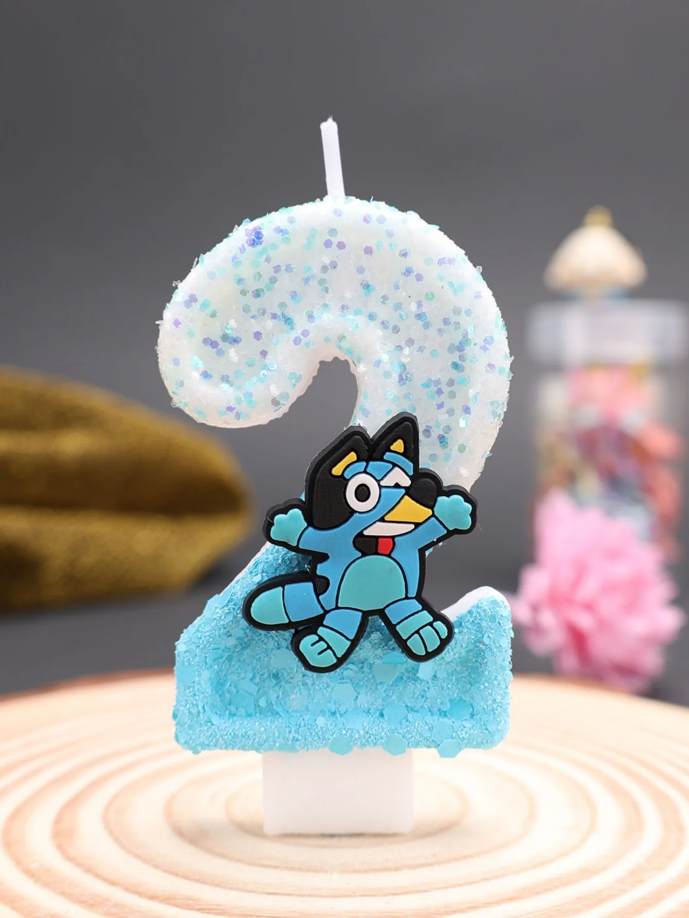 BLUEY Pure Blue Candles, Party Small Gifts, Home Decoration, Birthday and Anniversary Candles, Party Decorations
