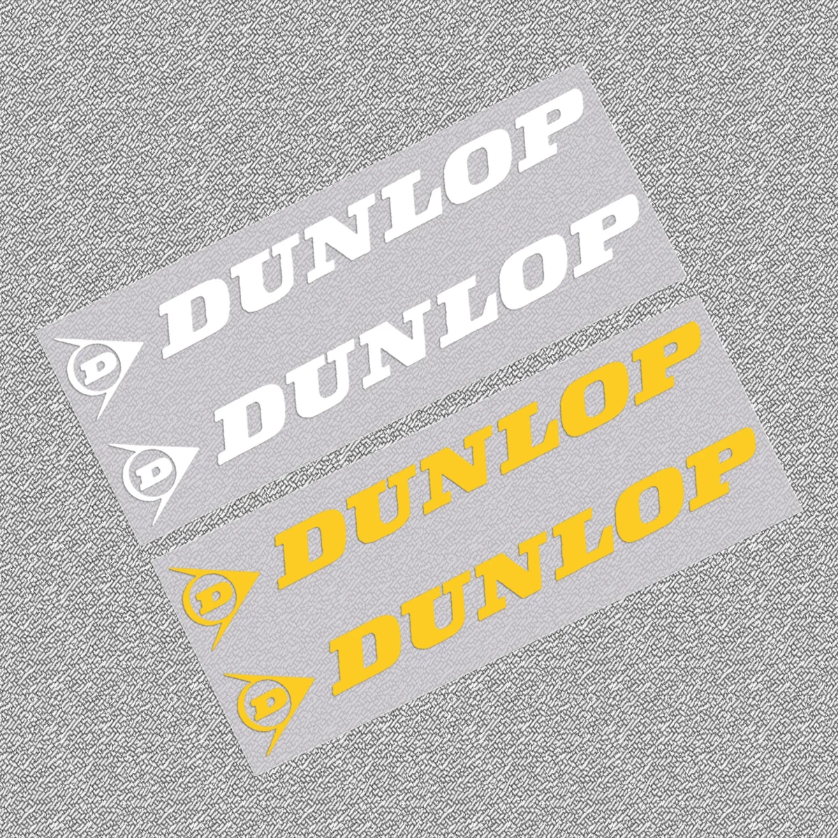 4pcs DUNLOP adesivos para motocicleta adesivos reflexivos à prova d'água