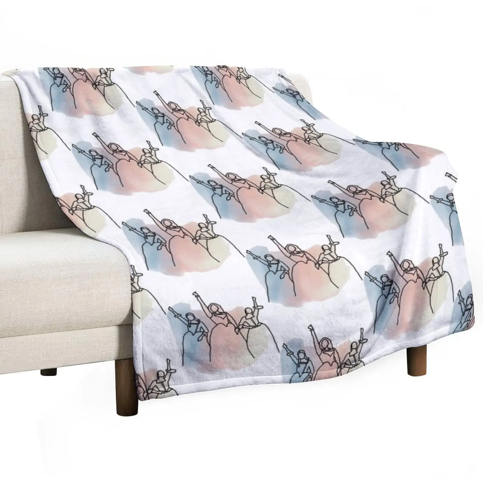 

Schuyler Sisters Design Throw Blanket for sofa Polar sofa bed Furry Blankets