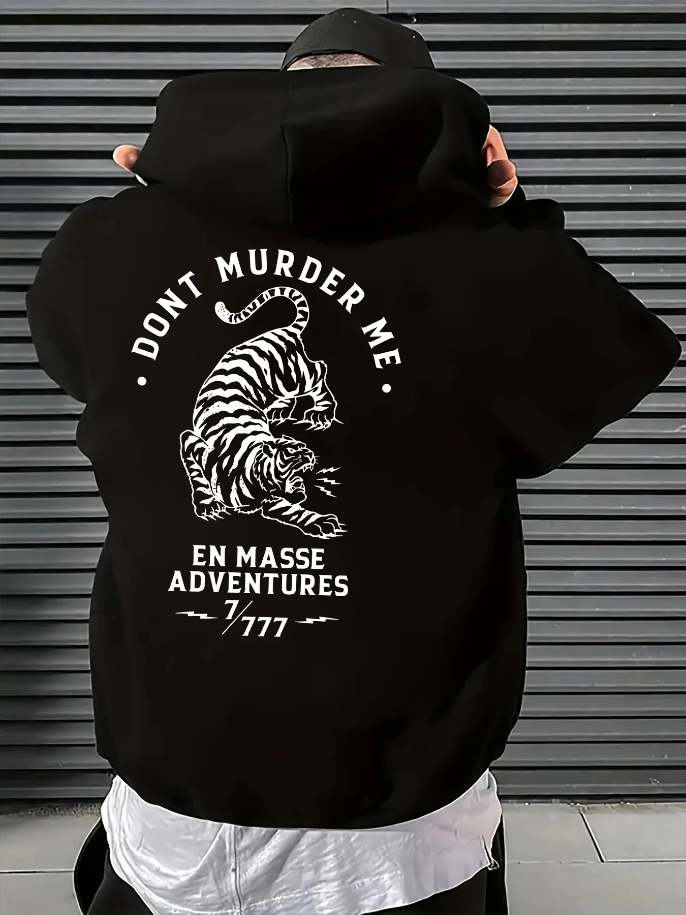 

Men's printed fashionable long-sleeved hoodie