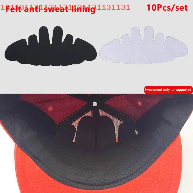 

10 шт., защитные щитки для шапки, впитывающие подушечки, предотвращающие пятна, защитные ленты для бейсбольной кепки для гольфа, мужчин и женщин