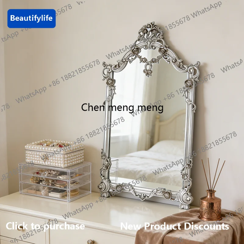 b567 French retro makeup mirror American desktop vanity mirror European bathroom bathroom mirror