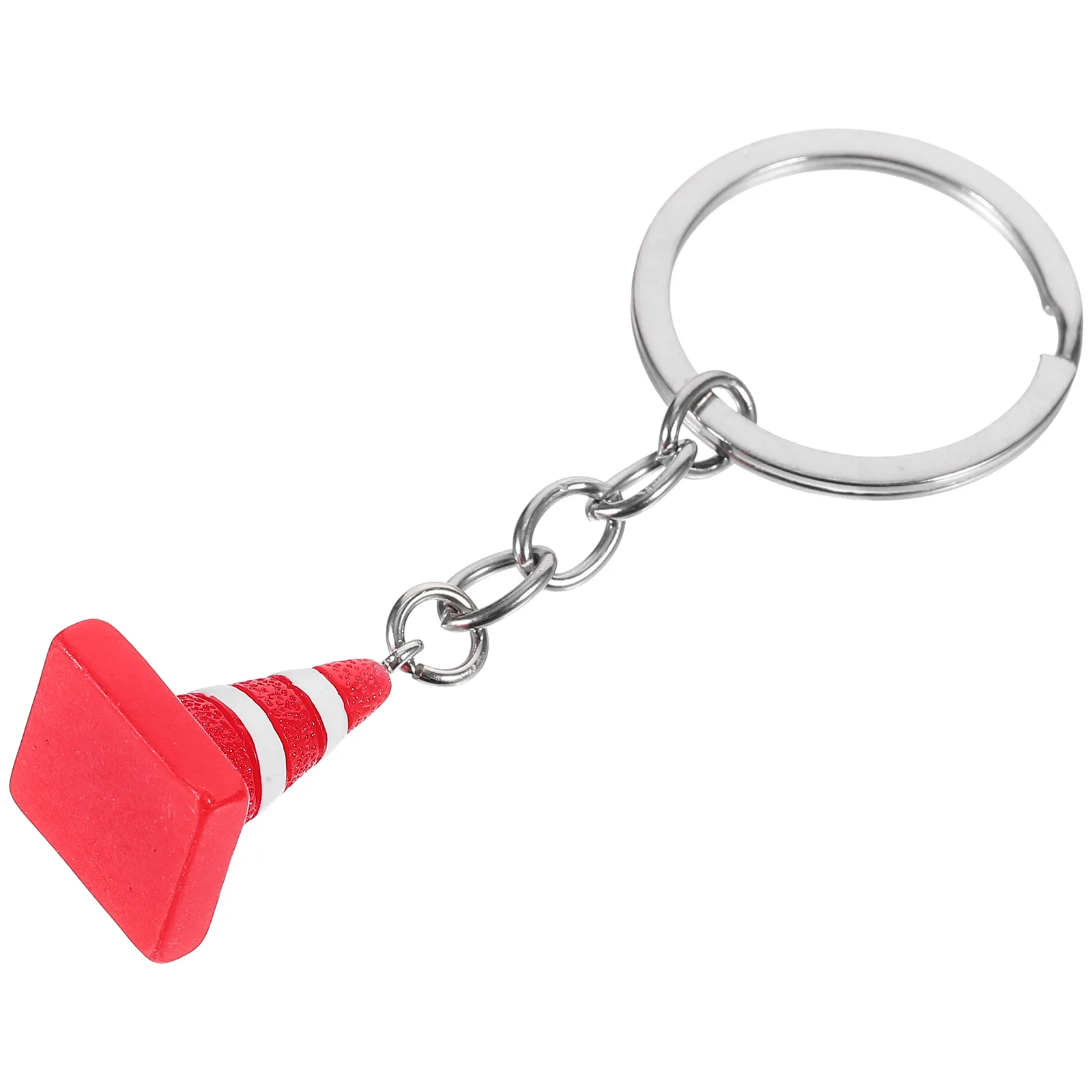 Mini Traffic Police Cone Keychain Cute Backpack Pendant Kids Party Favors for Men Unique Ring Decoration Keychains Women Small