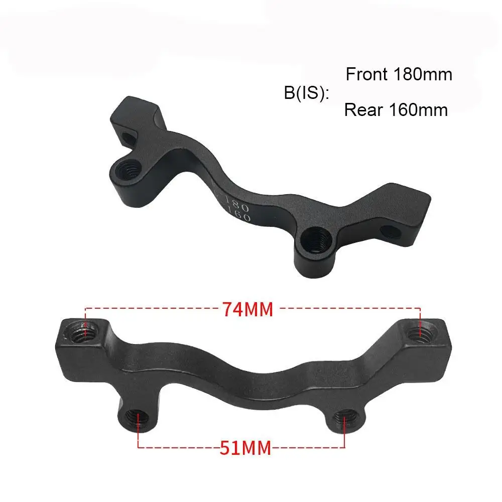 

Черный адаптер для крепления дискового тормоза, аксессуары для велосипеда, конвертер PM/IS для горного велосипеда, ротор, сверхлегкий кронштейн для замены столба a/B