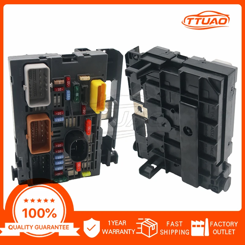 9664706080 R03 R04 R05 R20 L04 caja de fusibles BSM para Peugeot 307 308 607 807 Partner Expert Mk3 Citroen C4 Berlingo accesorios de coche