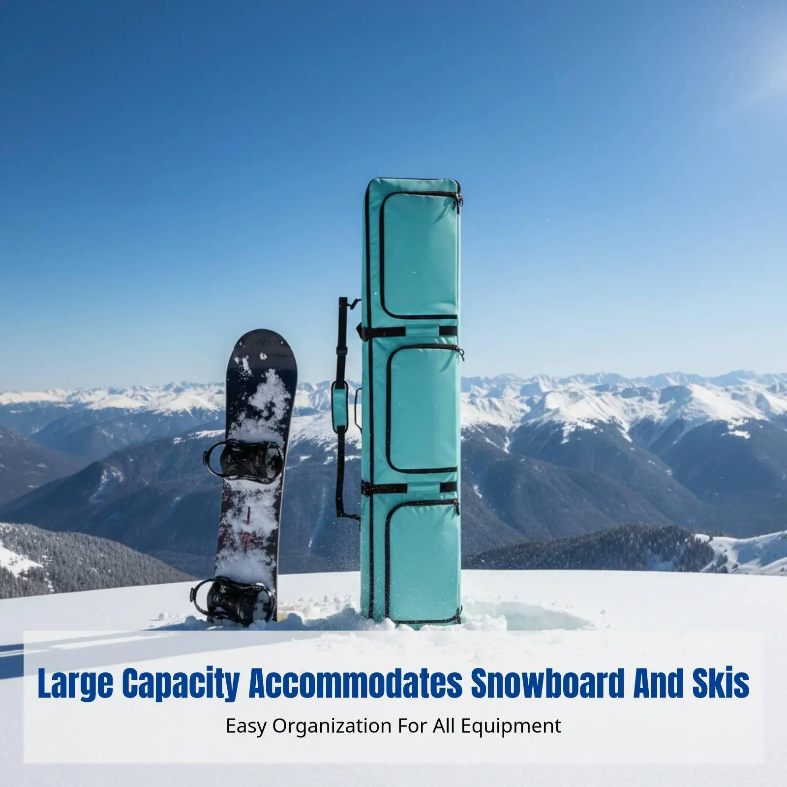Ski Equipment Bag Dry Wet Compartment Durable Luxury Bag for Home Storage and Winter Sports