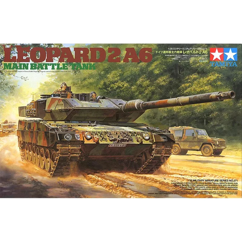 Tamiya 35271 1/35 Scale German Leopard 2 A6 Main Battle Tank  MBT Hobby Craft Toy Plastic Assembly Model Kit