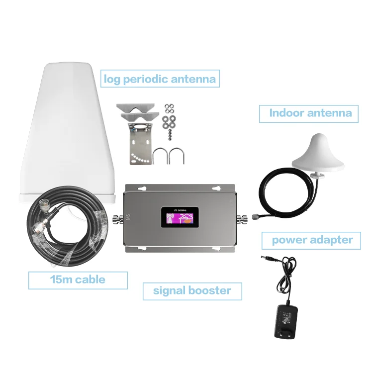 TDD2600 Mobile Signal Booster Indoor 4G LTE Amplifier Repeater for Indian Cellphones Supports GSM & 3G Networks