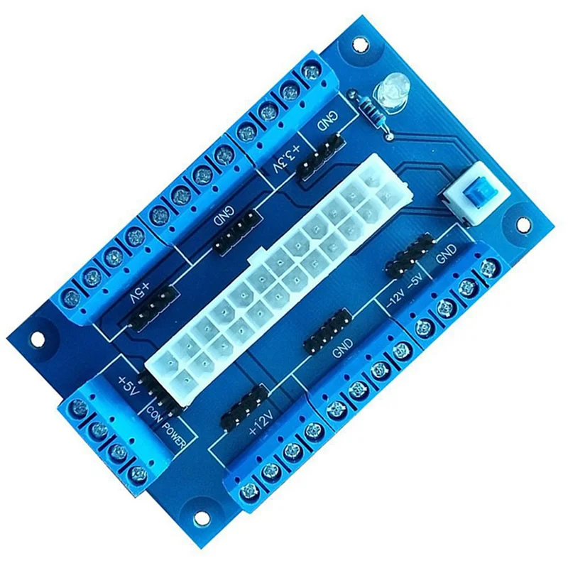 Bench Top DIY Adapter Computer 24/20-Pin Desktop PC Breakout Board Module ATX Accessories Power Supply