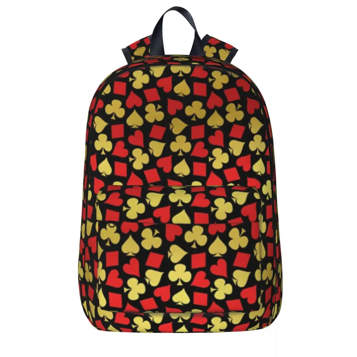 Poker Cards Suits Backpack Hearts Print Casual Backpacks Teen Sport Large School Bags High Quality Rucksack