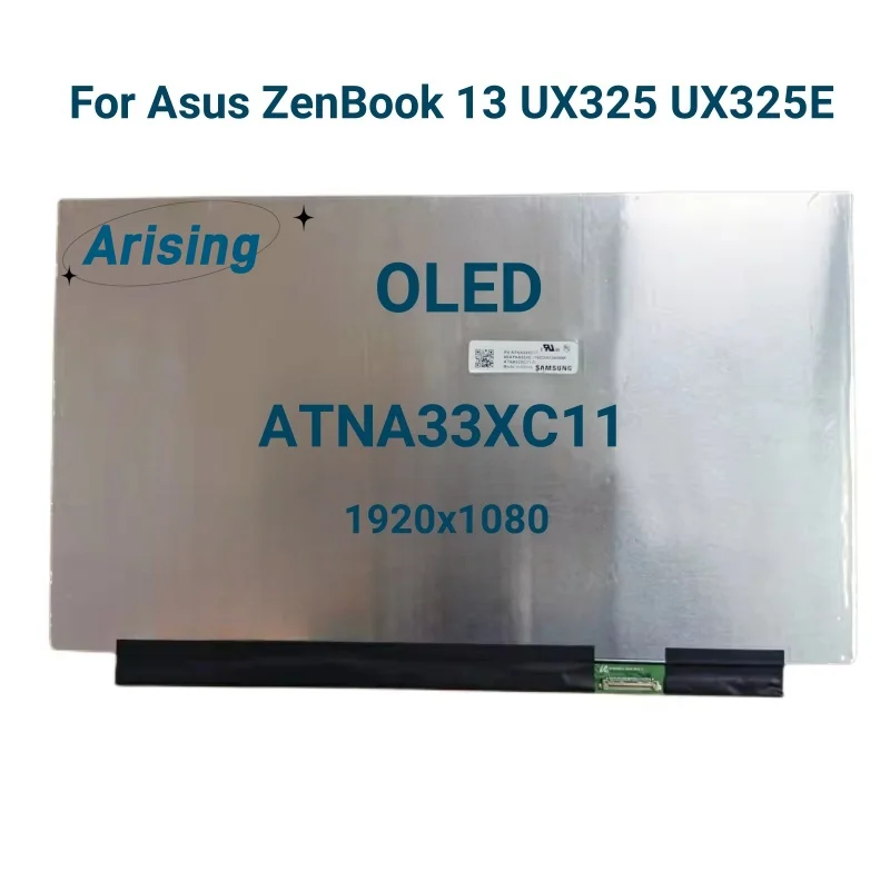 

13.3" Original OLED laptop LCD Display ATNA33XC11 ATNA33XC11-0 Matrix LCD Panel FOR ASUS UX325 UX325E (OLED Version)