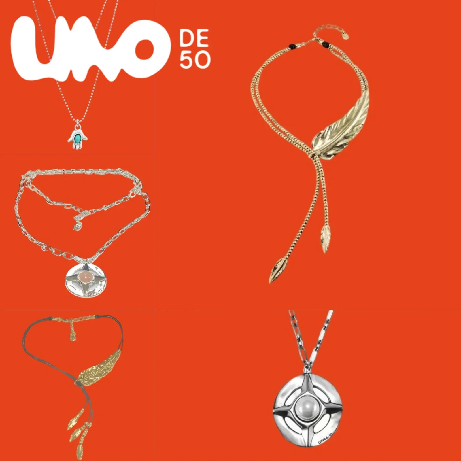 

2025 UNOde50 Necklace 24K Gold/Silver Luxury Design Women's Jewelry Sale