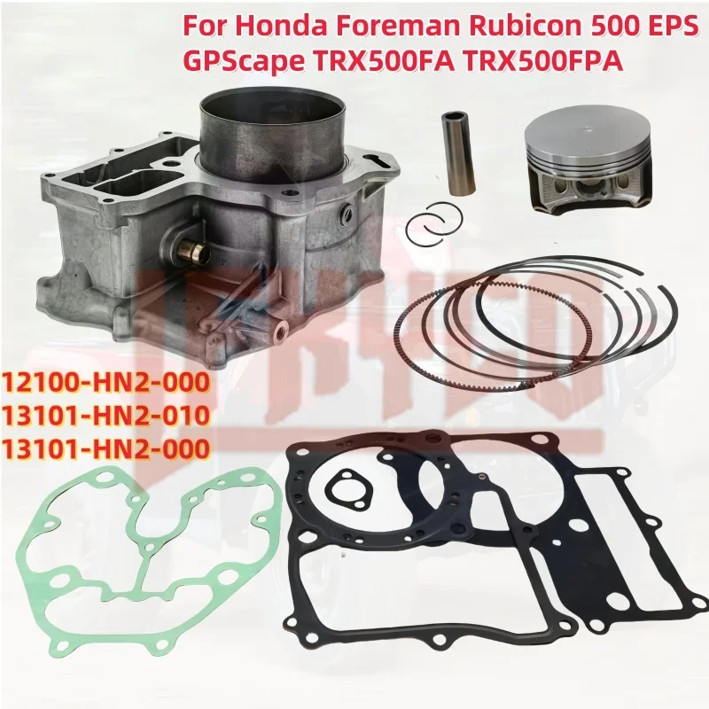 

Motorcycle Cylinder 92mm 498CC Kit for Honda Foreman Rubicon 500 EPS GPScape TRX500FA TRX500FPA 2001-2014 12100-HN2-000 Block