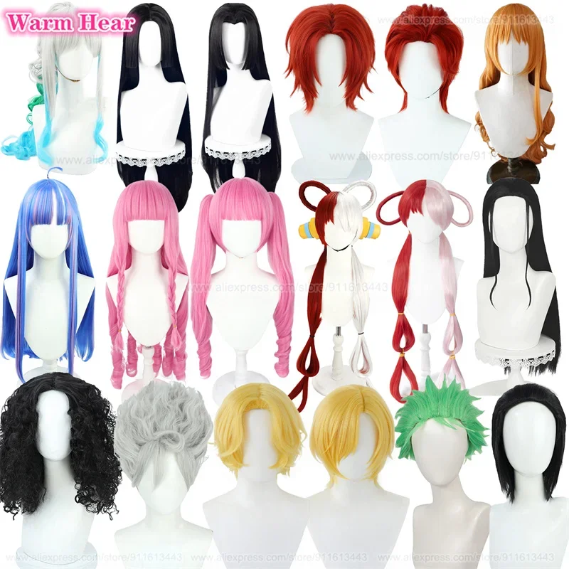 Anime Boa Hancock Uta Perona Shanks Nami Sanji Monkey D Luffy Nika Roronoa Zoro Nico Robin Yamato Sabo Ulti Usopp Cosplay Wig
