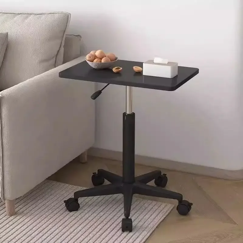 

Mobile Small Table Height-adjustable Standing Desk Sofa Side Table Laptop Desks Computer Tables with Wheels Office Furniture