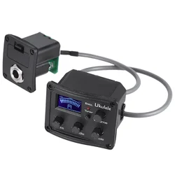 Lcd Monitor Pickup Guitar Tuner Ukulele Preamp EQ Equalizer Amplifier Ukelele Piezo Self-adhesive