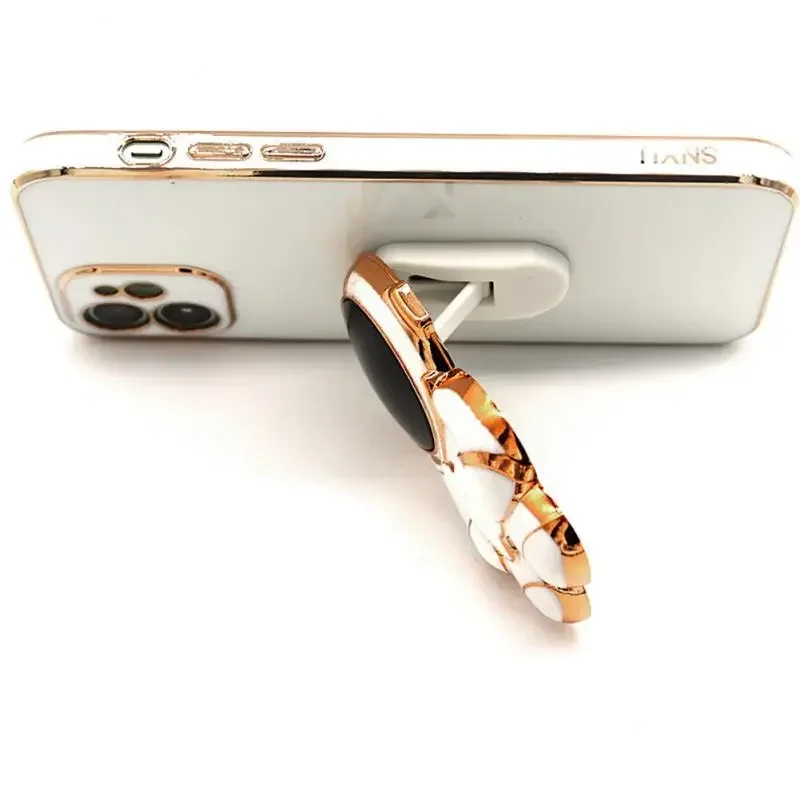 Support de téléphone en forme d'anneau, astronome de dessin animé, pâte tridimensionnelle, support de téléphone portable