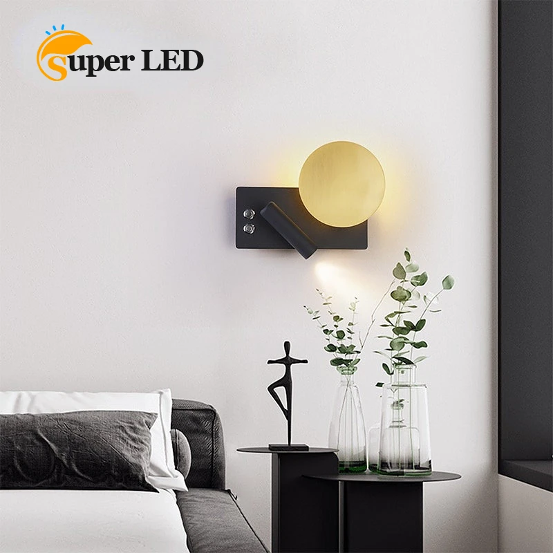 

Luxury Simple LED Wall Lamp Modern Design Nordic and Modern for Hotel Bedside Living Room Light Fixture Room Decor