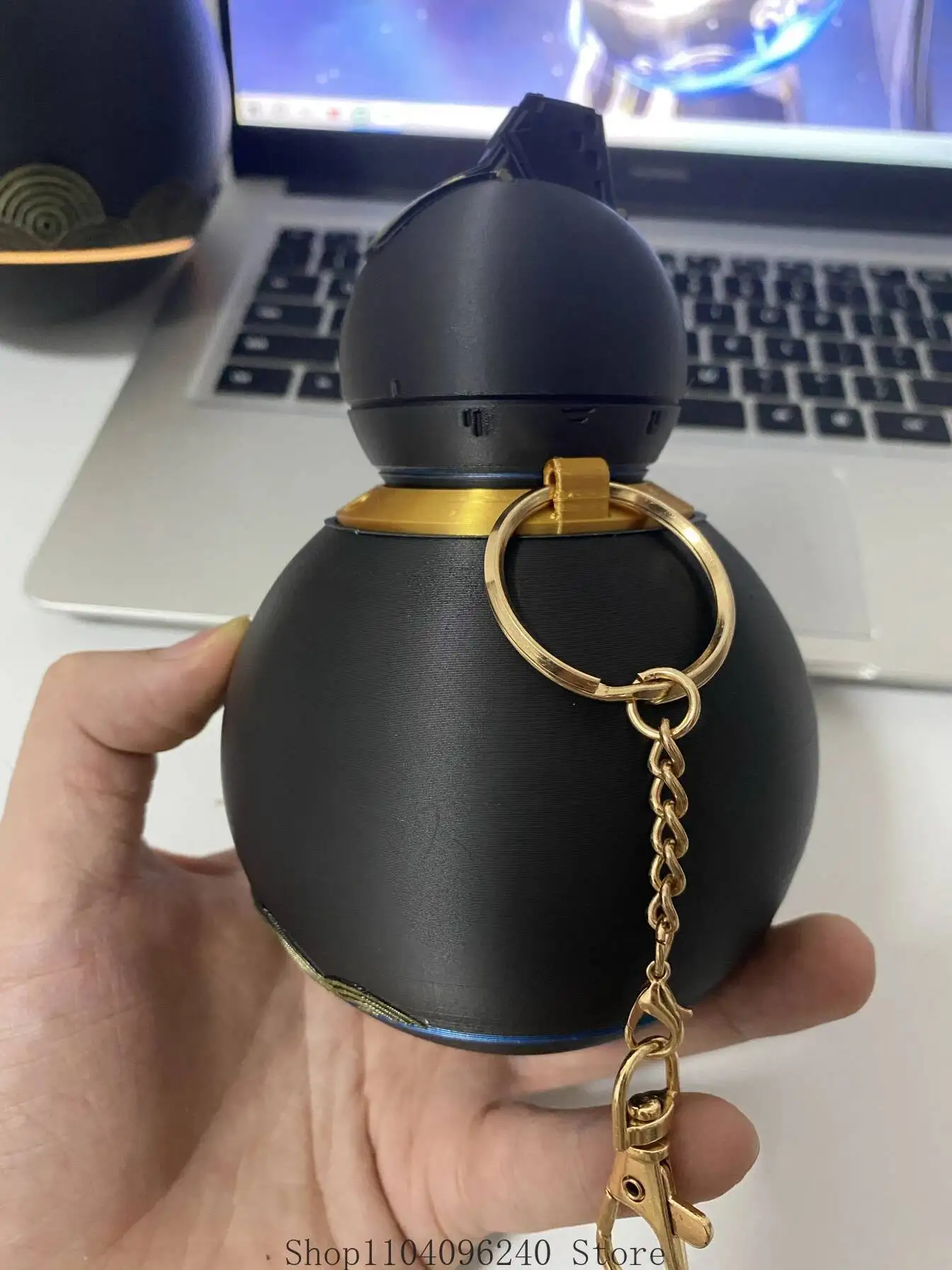 

Anime GAME Wuthering Waves Huanglong Gourd Game Anime Cosplay Schoolbag Key Chain Pendant Keychains Toy Backpack