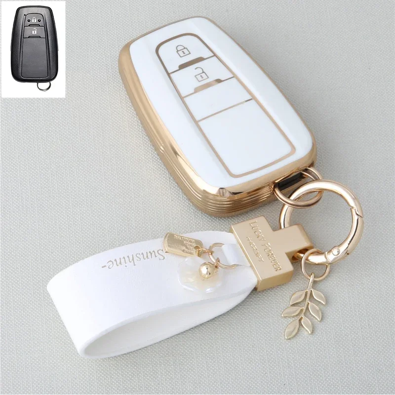 

TPU Car Remote Key Case Cover Shell Fob For Toyota CHR Camry Corolla RAV4 Highlander C-HR Prius Land Cruiser Prado 2 3 4 Button