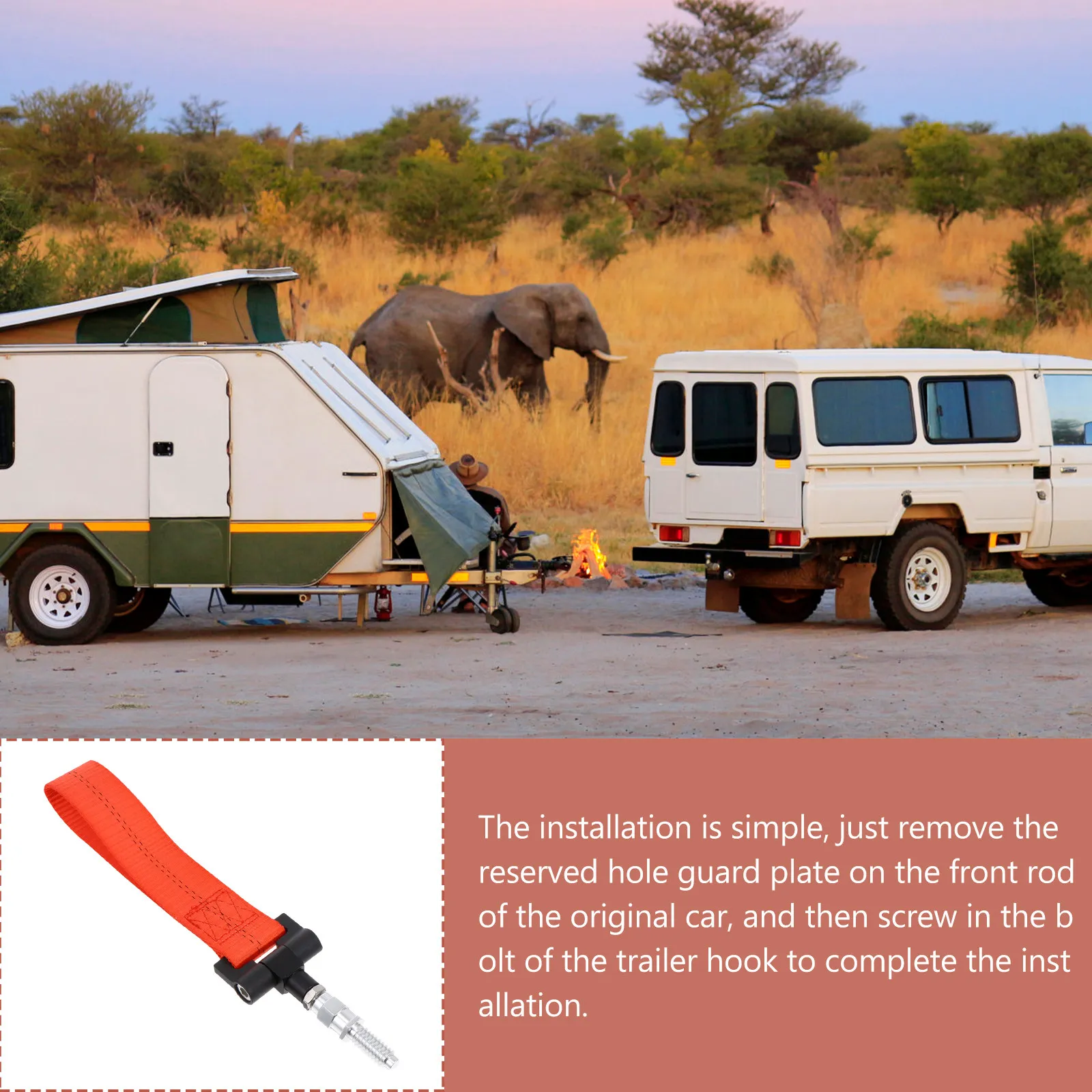 

1 шт. Сверхпрочный буксировочный ремень для гоночных автомобилей, передний буксировочный трос, инструменты для модификации авто, портативный легкий буксировочный ремень для передней части автомобиля