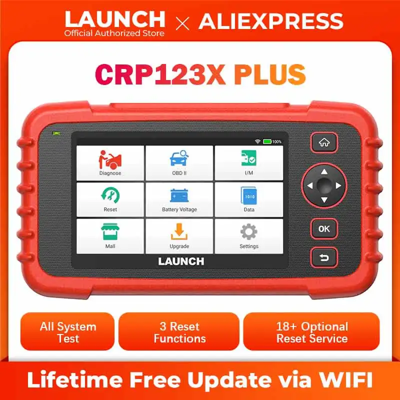 LANCIO CRP123X Plus 2.0 OBD2 Scanner Lettore di codici fai da te Strumento diagnostico per auto Autoscanner Scansione automobilistica Diagnost automatico OBD