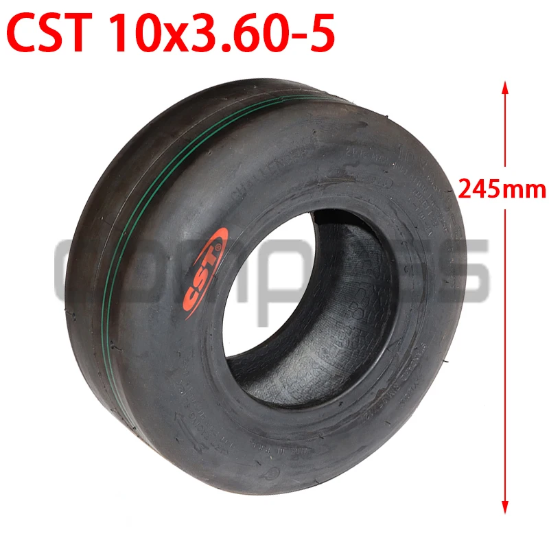 

10x3.60-5 Tubeless Tire Go Kart Drift Tyre CST Smooth Racing Kart Racing Tires Accessories