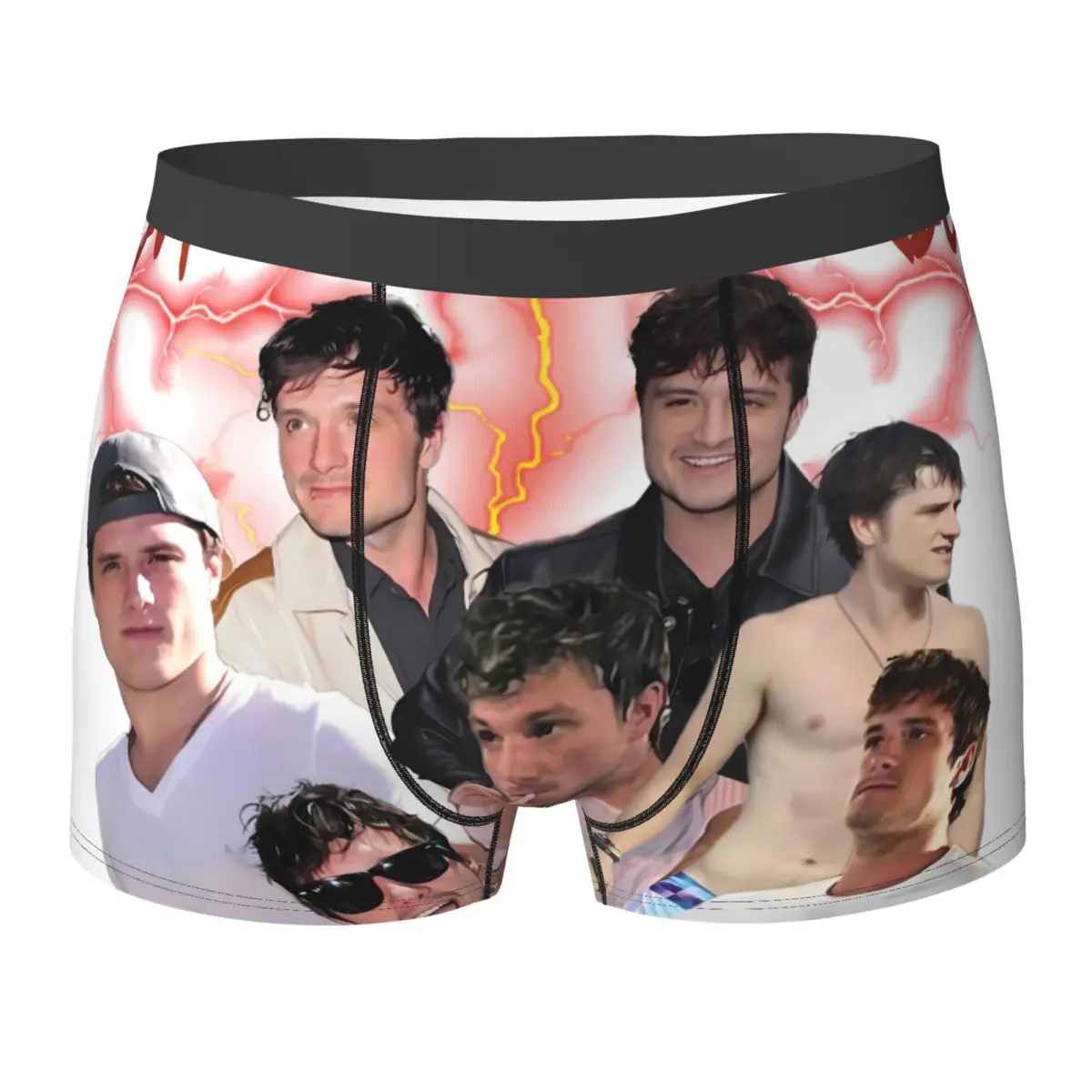 

J-Josh Hutchersons нижнее белье актер плакат мужские шорты трусы эластичные шорты-боксеры горячий принт трусики больших размеров