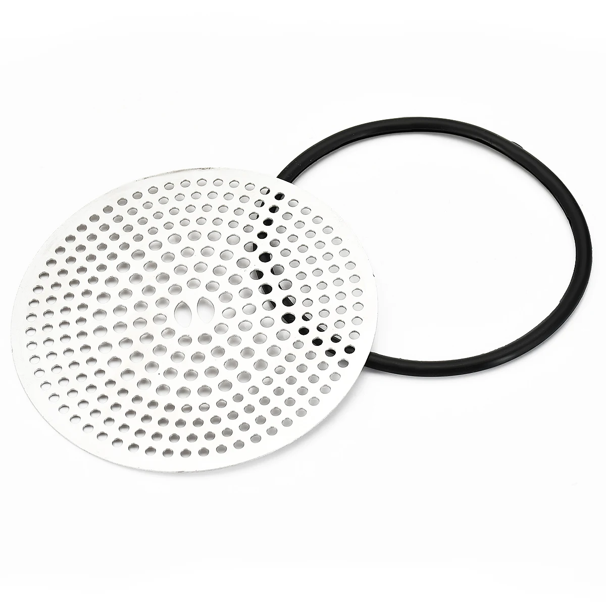 Stainless Steel & Silicone Shower Drain Hair Catcher - Easy Clean Mesh Trap for Drain Protection