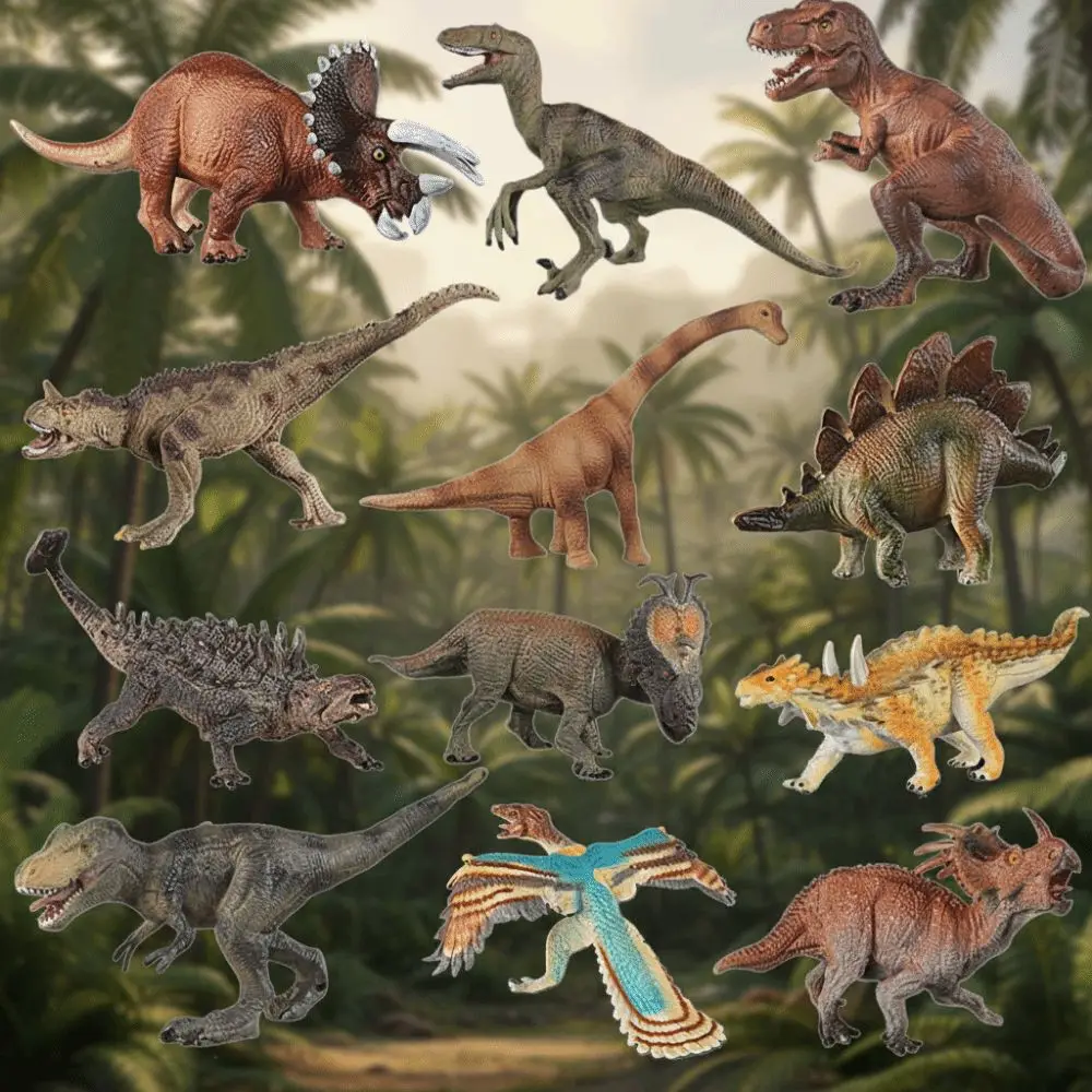 Boutique Model Multiple Sizes Dinosaur Model Rubber Realistic Dinosaur Action Figures Educational Tyrannosaurus Birthday Gift