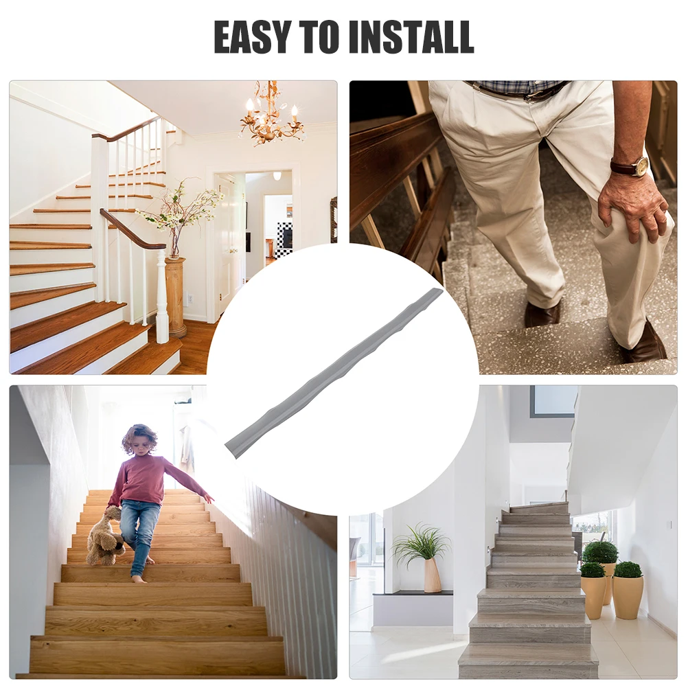 

Non-slip PVC Stair Treads Waterproof Wear-resistant Anti-slip Strips Strong Adhesion Grip Protection for Indoor Outdoor Malls